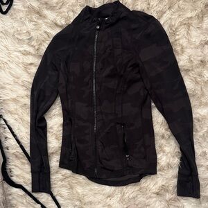 Women's Black Camouflage Lightweight Jacket